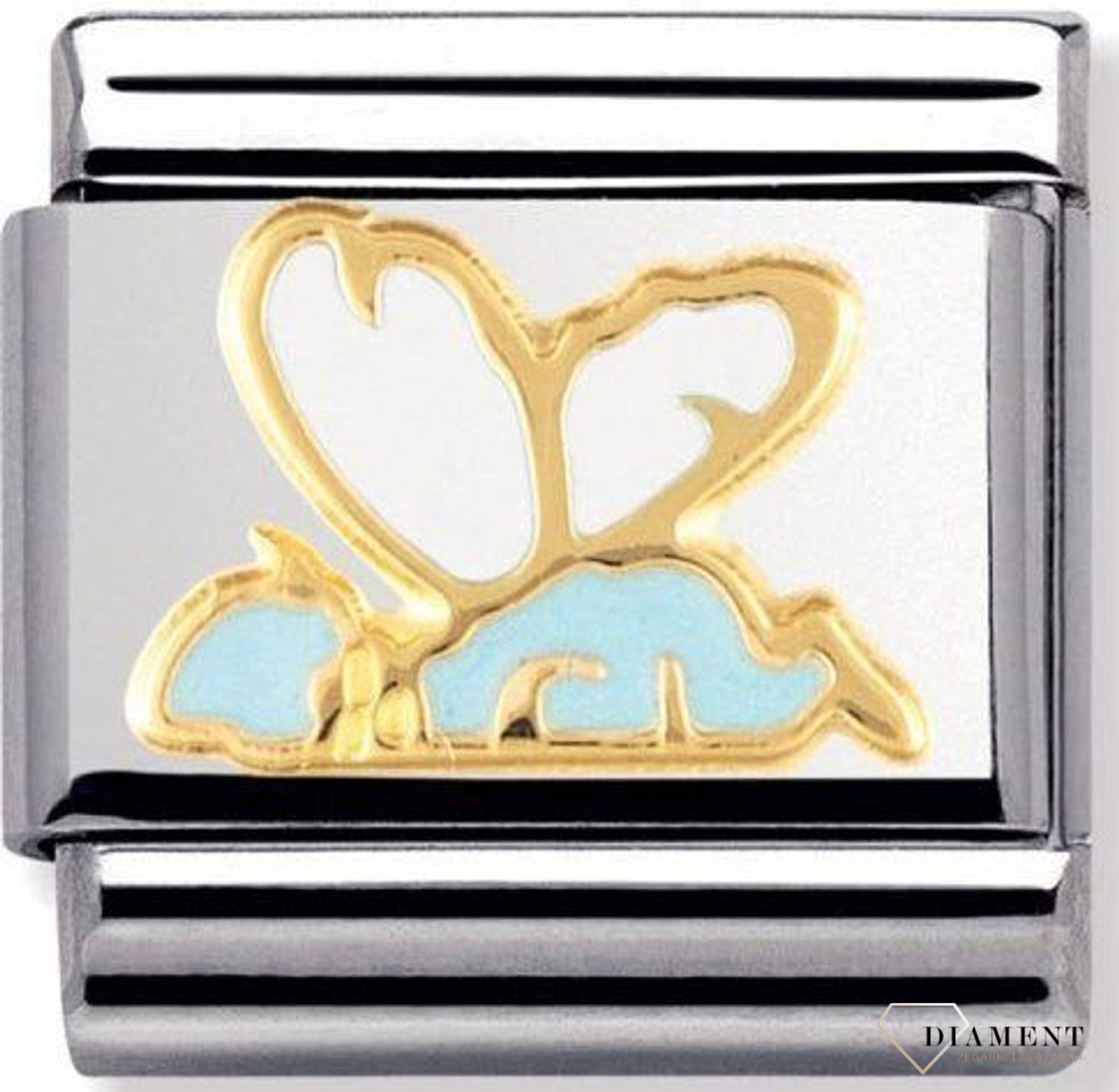 Nomination - Link 18K zawieszka złoto 'Dziecięca wróżka niebieska' 030272 07 biżuteria nomination nomination zawieszki nomination baza.jpg